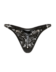 Vivienna Thong Black/Pearl | Agent Provocateur