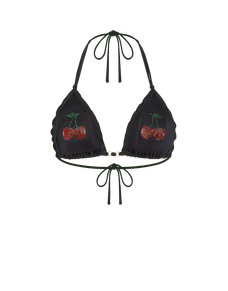 Cherri Bikini Top Black/Red | Agent Provocateur