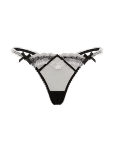 Claramae Thong Black/Cream | Agent Provocateur
