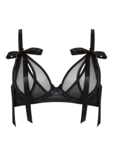 Fizzie Plunge Underwired Bra Black | Agent Provocateur