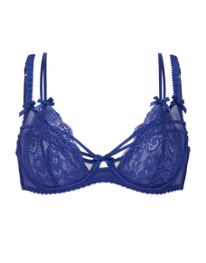 Joella Plunge Underwired Bra Cobalt | Agent Provocateur