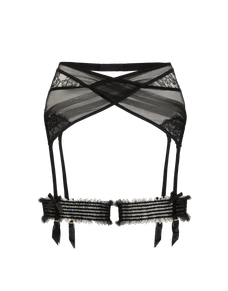 Mindie Suspender Black | Agent Provocateur
