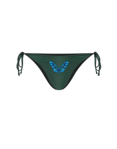 Vivi Bikini Bottom Green Foil | Agent Provocateur