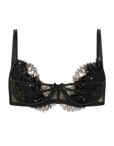 Vyxen Plunge Underwired Bra Black | Agent Provocateur