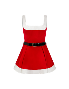 Santa Baby Dress Red/White | Agent Provocateur