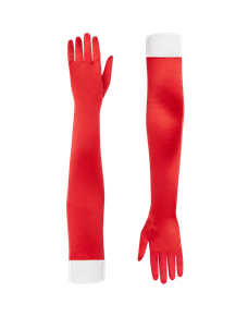 Santa Baby Gloves Red/White | Agent Provocateur
