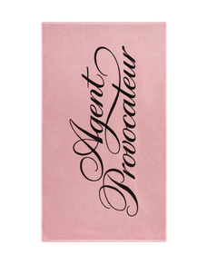 AP Towel Beach Towel Black/Pink | Agent Provocateur