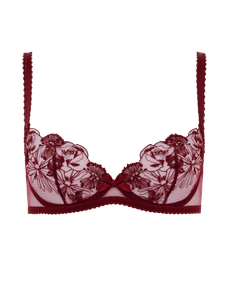 Jayce Plunge Underwired Bra Burgundy | Agent Provocateur