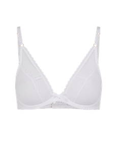Fia Plunge Bra White | Agent Provocateur