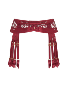 Dioni Suspender Burgundy | Agent Provocateur