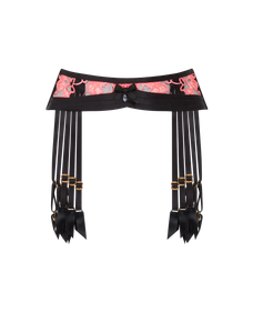 Dioni Suspender Black/Neon Pink | Agent Provocateur