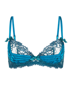 Dioni Plunge Underwired Bra Petrol | Agent Provocateur