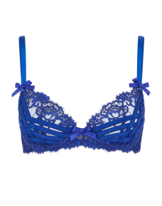 Dioni Plunge Underwired Bra Cobalt | Agent Provocateur