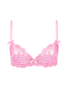 Dioni Plunge Underwired Bra Pink | Agent Provocateur