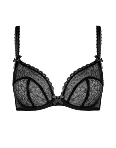 Aliza Plunge Underwired Bra Black | Agent Provocateur
