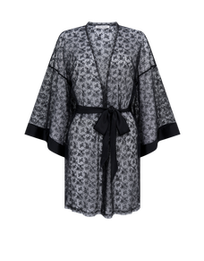 Malorey Short Kimono  Black | Agent Provocateur