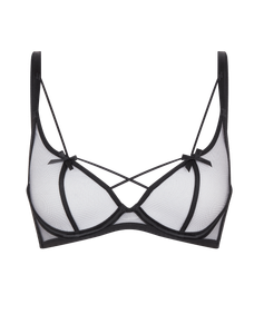 Zella High Neck Underwired Bra  Black | Agent Provocateur
