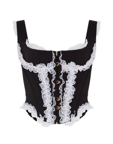 Zena Corset Top Black/White | Agent Provocateur