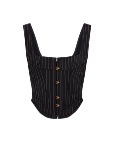 Zena Corset Top Black/Pink | Agent Provocateur