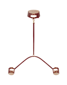 Mary Jane Choker And Cuffs Set Burgundy | Agent Provocateur