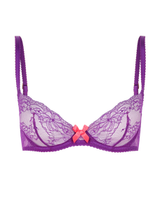 Isedora Plunge Underwired Bra Purple/Pink | Agent Provocateur