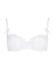 Mariann Balconette Underwired Bra White | Agent Provocateur