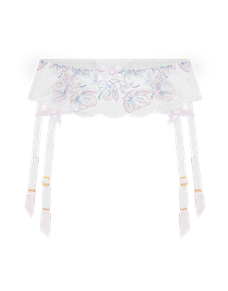 Winnette Suspender Baby Pink/White | Agent Provocateur