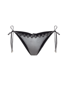 Maiya Bikini Bottoms  Black/Silver | Agent Provocateur