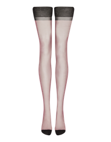 Ora Stockings Black/Plum | Agent Provocateur