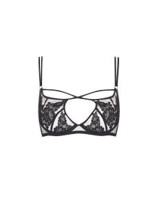 Demelza Plunge Underwired Bra Black | Agent Provocateur