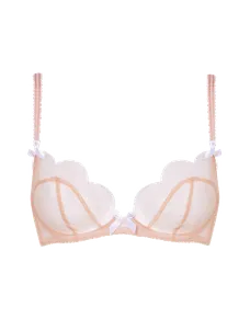 Lorna Plunge Underwired Bra Sand | Agent Provocateur