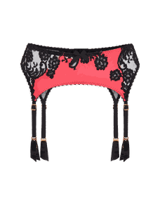 Nayeli Suspender Pink/Black | Agent Provocateur
