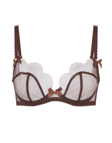 Lorna Plunge Underwired Bra Chestnut | Agent Provocateur
