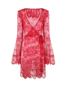 Alannah Short Kimono Red/Pink | Agent Provocateur