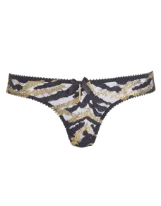 Genevieve Full Brief Black/Gold | Agent Provocateur