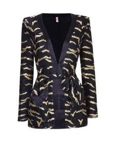 Genevieve Jacket Black/Gold | Agent Provocateur