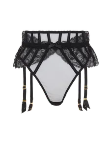 Rozlyn Suspender Thong Black | Agent Provocateur