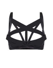 Whitney High Neck Underwired Bra Black | Agent Provocateur