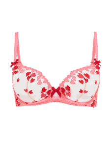 Cupid Plunge Underwired Bra Pink | Agent Provocateur