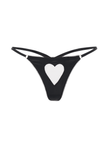 ETTIE SILK THONG Black | Agent Provocateur
