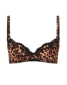 Molly Plunge Underwired Bra Leopard 2 | Agent Provocateur