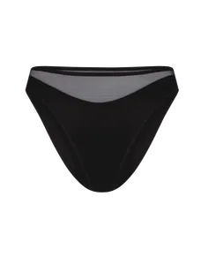 Lucky High Leg Brief Black | Agent Provocateur
