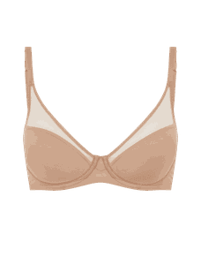 Lucky Padded Plunge Underwired Bra Noisette | Agent Provocateur