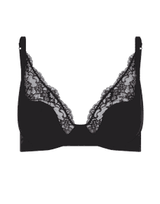 Brigette Padded High Apex Underwired Bra Black | Agent Provocateur
