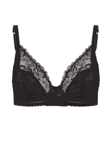 Leni Plunge Underwired Bra Black | Agent Provocateur