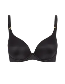 Paige Moulded Plunge Underwired Bra Black | Agent Provocateur