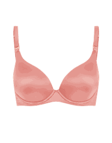 Paige Moulded Plunge Underwired Bra Pink4 | Agent Provocateur