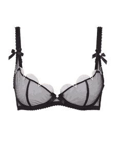 Lorna Demi Cup Plunge Underwired Bra Black | Agent Provocateur