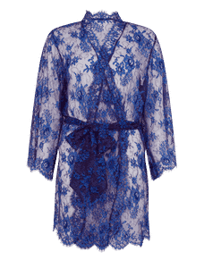 Carline Short Kimono Cobalt | Agent Provocateur