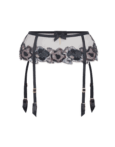Giana Suspender Black/Petrol | Agent Provocateur